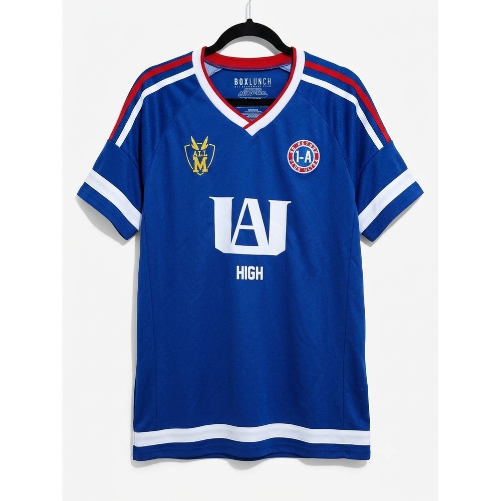 BoxLunch My Hero Academia UA High School Jersey Blue All Might Class 1-A Large